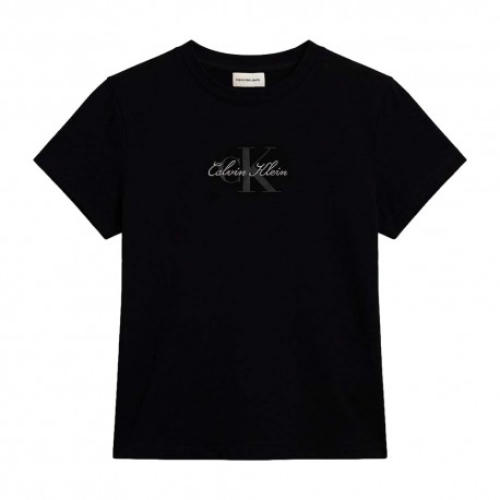 Calvin Klein T-Shirt Logo Nero Donna