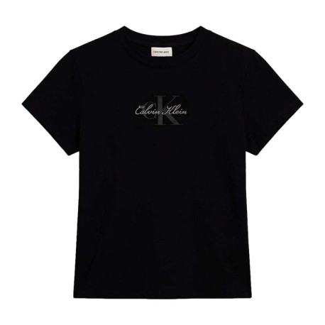 Calvin Klein T-Shirt Logo Nero Donna