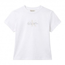 Calvin Klein T-Shirt Logo Bianco Donna