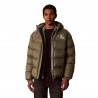 Calvin Klein Piumino Logo Puff Hooded Verde Uomo