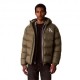 Calvin Klein Piumino Logo Puff Hooded Verde Uomo