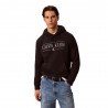 Calvin Klein Felpa Con Cappuccio Logo Nero Uomo