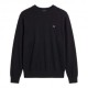 Calvin Klein Maglia Maniche Lunghe Girocollo Cotton Crewnek Nero Uomo