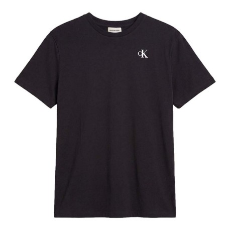Calvin Klein T-Shirt Logo Piccolo Nero Uomo