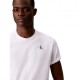 Calvin Klein T-Shirt Logo Piccolo Bianco Uomo