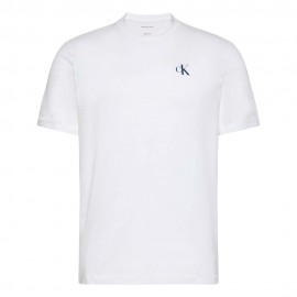 Calvin Klein T-Shirt Logo Piccolo Bianco Uomo