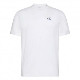 Calvin Klein T-Shirt Logo Piccolo Bianco Uomo