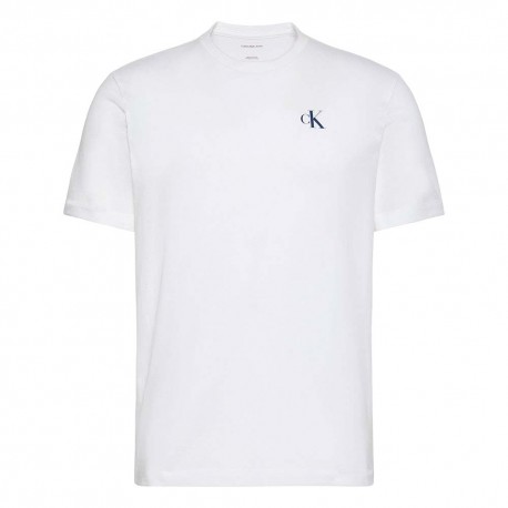 Calvin Klein T-Shirt Logo Piccolo Bianco Uomo