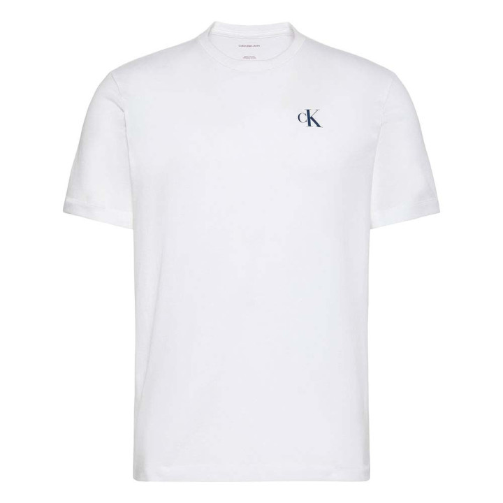 Calvin Klein T-Shirt Logo Piccolo Bianco Uomo