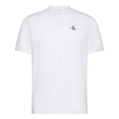 Calvin Klein T-Shirt Logo Piccolo Bianco Uomo