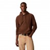 Calvin Klein Felpa Con Cappuccio Badge Moro Uomo