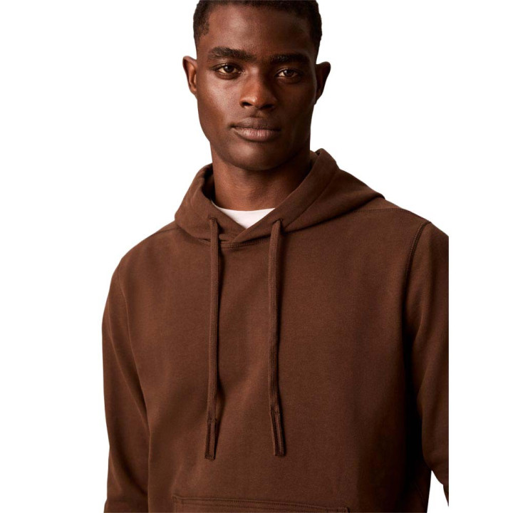 Calvin Klein Felpa Con Cappuccio Badge Moro Uomo