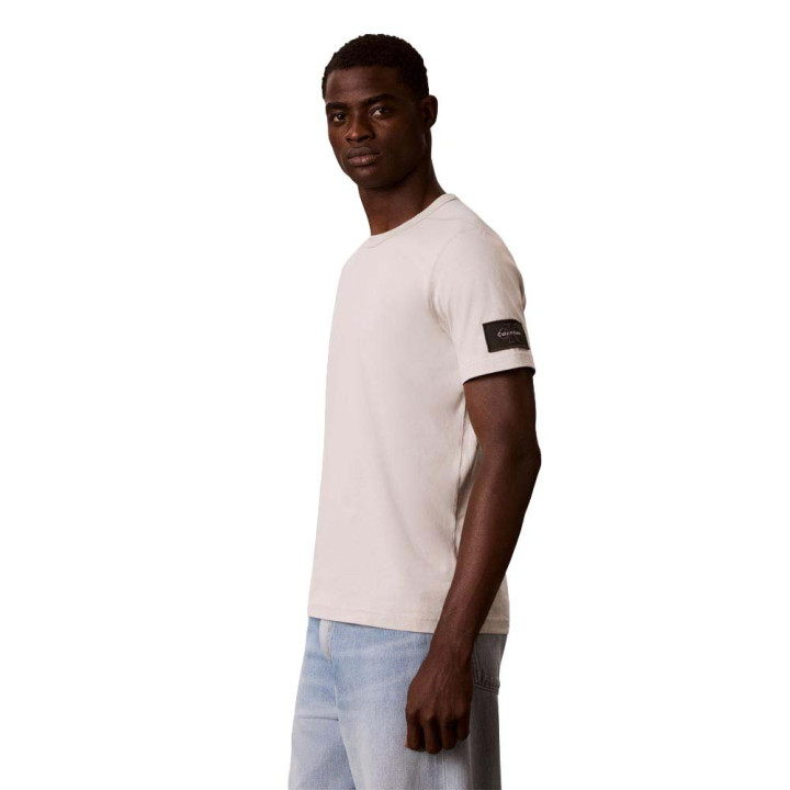 Calvin Klein T-Shirt Badge Bianco Uomo