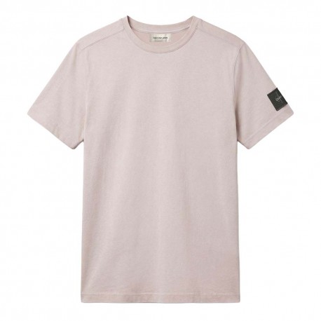 Calvin Klein T-Shirt Badge Bianco Uomo