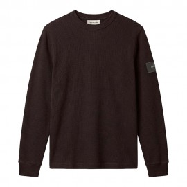 Calvin Klein T-Shirt Waffle Badge Nero Uomo