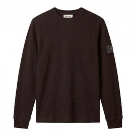 Calvin Klein T-Shirt Waffle Badge Nero Uomo