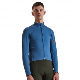 Rapha Giacca Ciclismo Pro Team Thermal Denim Blu
