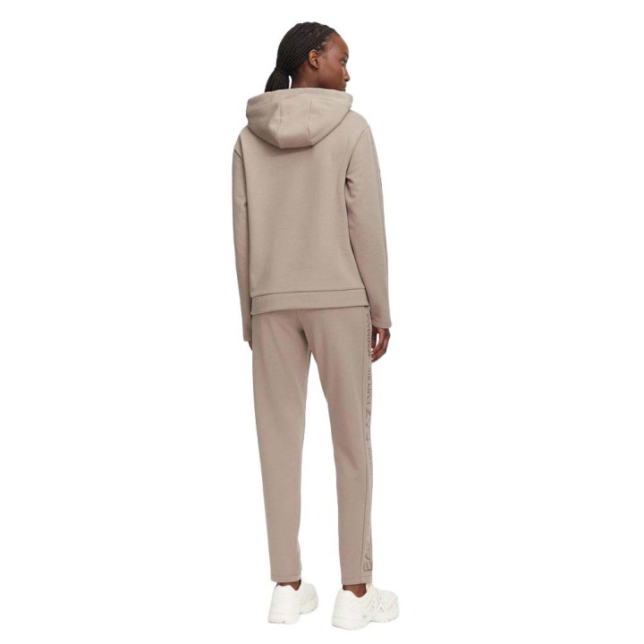Ea7 Tuta Sportiva Essential Beige Donna