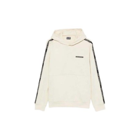 Ea7 Felpa Tape Bianco Uomo