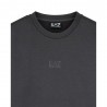 Ea7 Felpa Girocollo Logo Series Essential Grigio Donna
