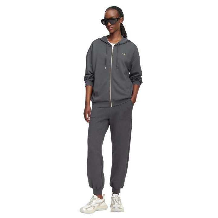 Ea7 Pantaloni Con Polsino Core Grigio Donna