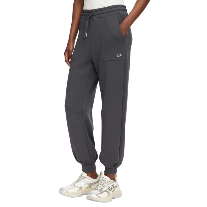 Ea7 Pantaloni Con Polsino Core Grigio Donna