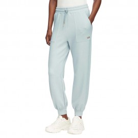 Ea7 Pantaloni Con Polsino Core Bianco Donna