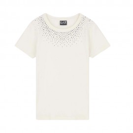 Ea7 T-Shirt Precious Bianco Donna