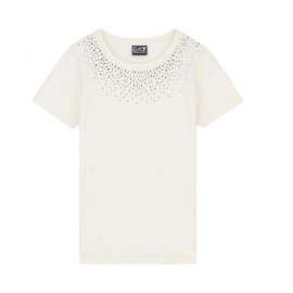 Ea7 T-Shirt Precious Bianco Donna