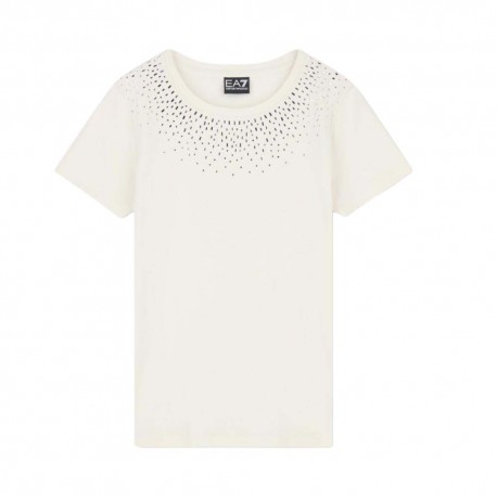 Ea7 T-Shirt Precious Bianco Donna
