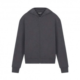 Ea7 Felpa Con Cerniera Precious Nero Donna