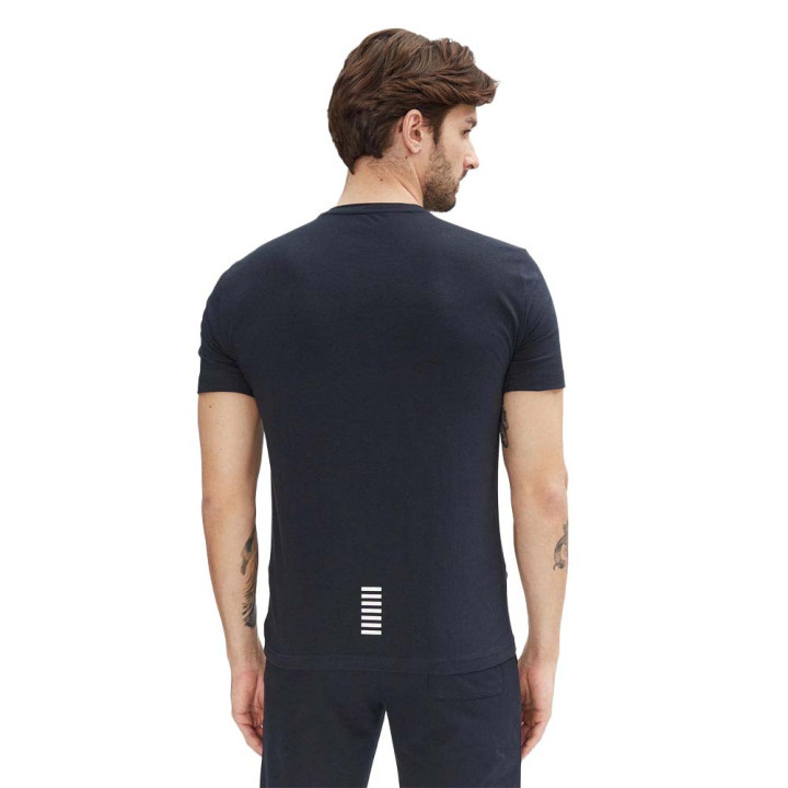 Ea7 T-Shirt Logo Core Blu Uomo