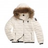 Blauer Piumino Aldie Con Pelo Bianco Donna