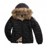 Blauer Piumino Aldie Con Pelo Nero Donna