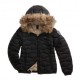 Blauer Piumino Aldie Con Pelo Nero Donna