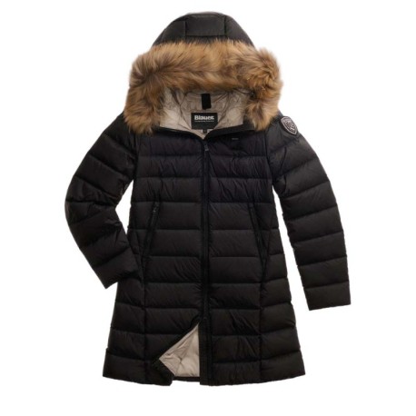 Blauer Piumino Lungo Kristin Nero Donna
