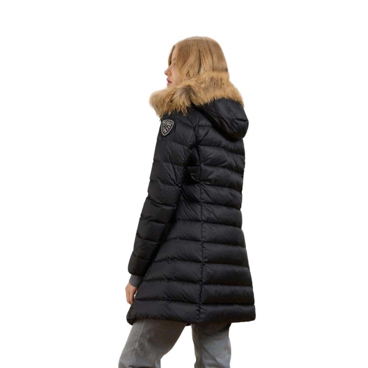Blauer Piumino Lungo Kristin Nero Donna