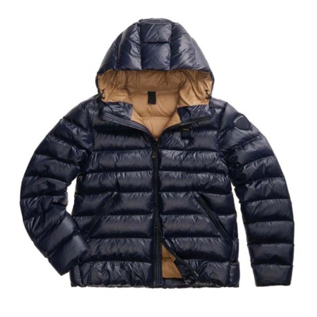 Blauer Piumino Con Cappuccio Adams Blu Uomo