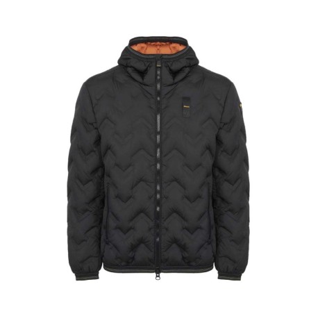 Blauer Piery Giacca Spigato Nero Uomo