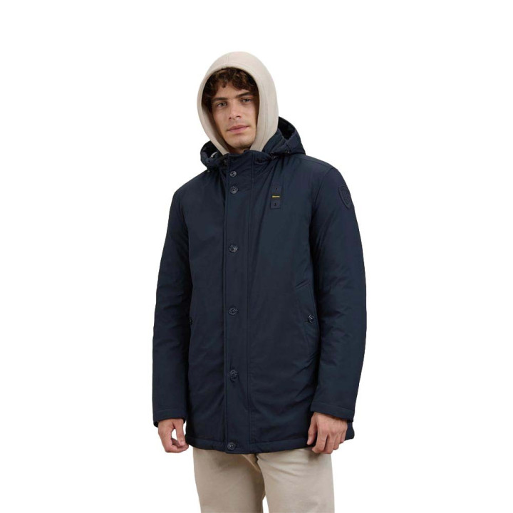 Blauer Chester Giacca Lungo Blu Uomo