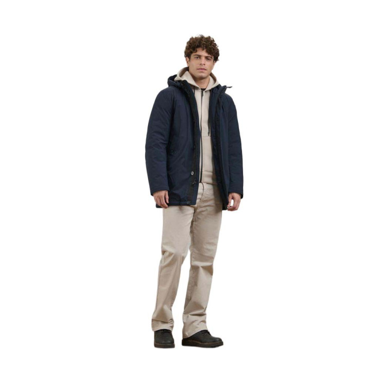 Blauer Chester Giacca Lungo Blu Uomo