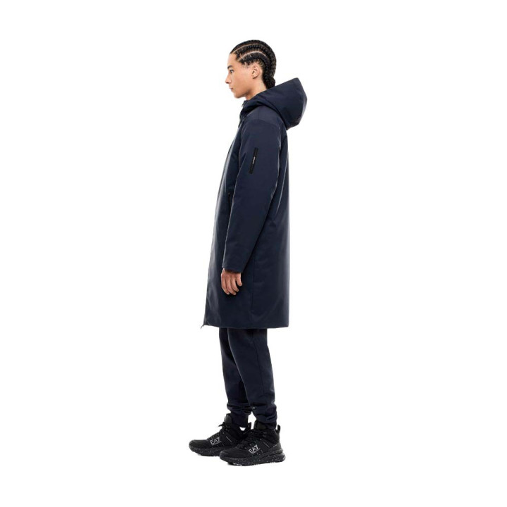 Ea7 Giacca New Tech Hooded Blu Uomo