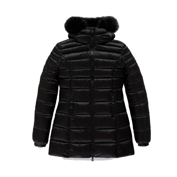 Refrigiwear Long Mead Fur Giacca Nero Donna