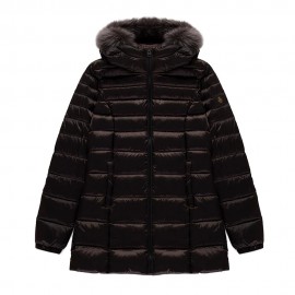 Refrigiwear Long Mead Fur Giacca Moro Donna