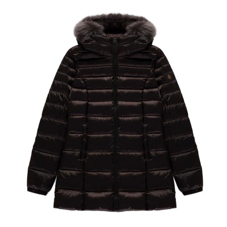 Refrigiwear Long Mead Fur Giacca Moro Donna