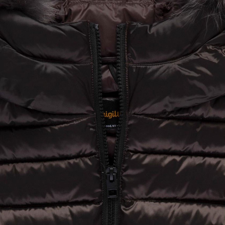 Refrigiwear Long Mead Fur Giacca Moro Donna