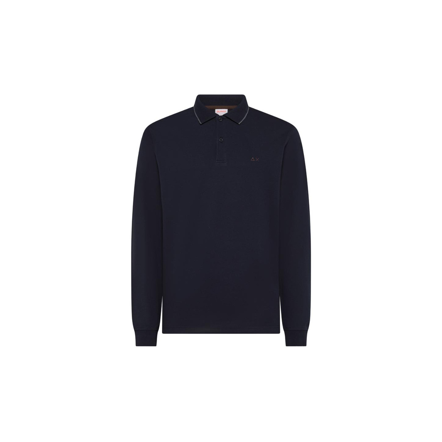 Sun68 Uomo Blu - Polo Manica Lunga Piqué - Tops - L - Immagine 2