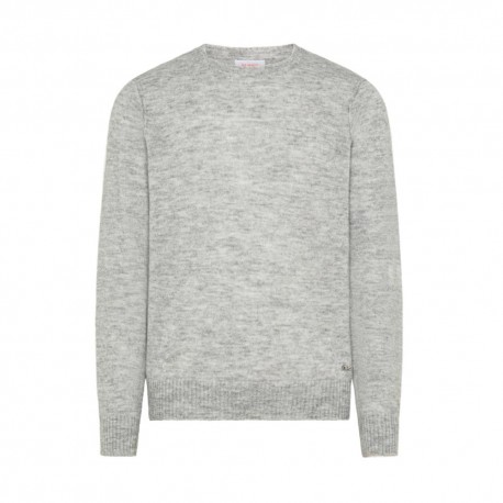 Sun 68 Maglia Maniche Lunghe Misto Alpaca Grigio Uomo