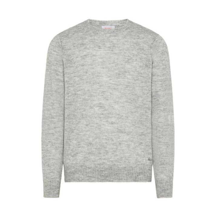 Sun 68 Maglia Maniche Lunghe Misto Alpaca Grigio Uomo
