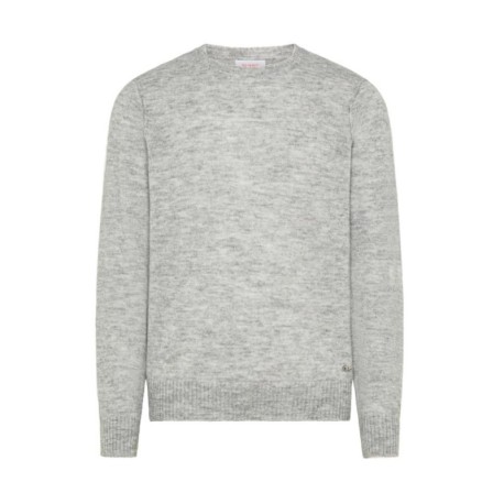 Sun 68 Maglia Maniche Lunghe Misto Alpaca Grigio Uomo